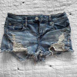 American Eagle Jean Short with Crochet pocket